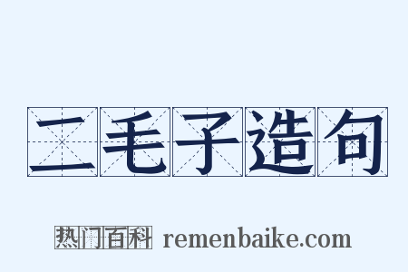 二毛子造句是什么意思的图片